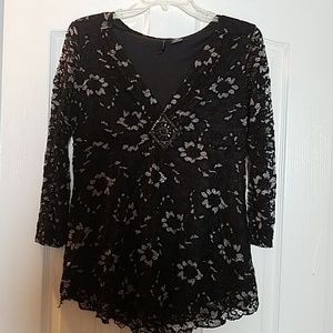 NEW DIRECTIONS BOHO EMBELLISHED TOP